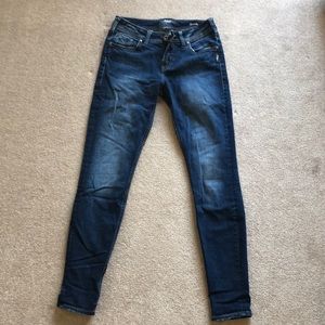 Skinny silver jeans